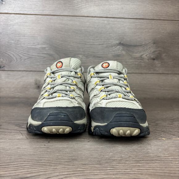 Merrell Moab 2 Vent Hiking Shoes Womens 7.5 Beige Outdoor Walking Trail Sneakers - Picture 3 of 16